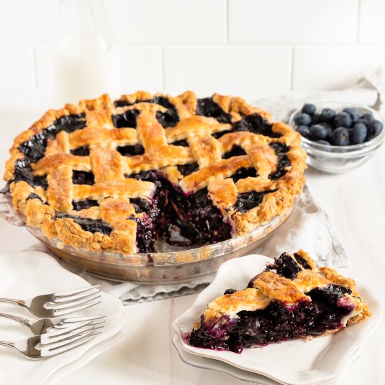 Deep Dish Blueberry Pie