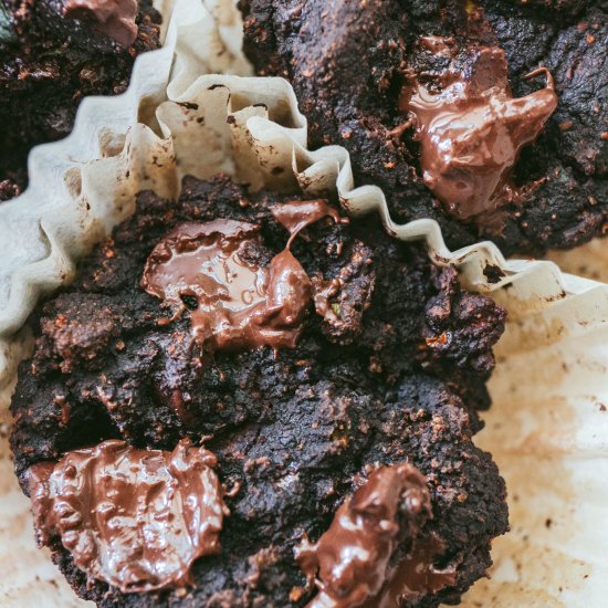 Chocolate Zucchini Muffins