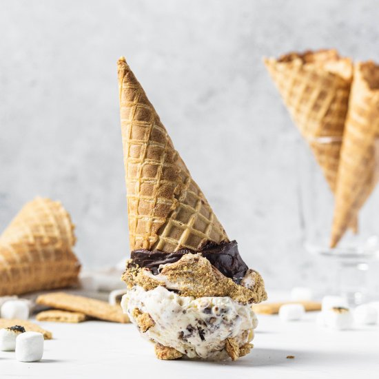 No-Churn S’mores Ice Cream