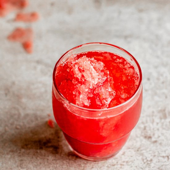 Watermelon Granita and Rosé Slushie