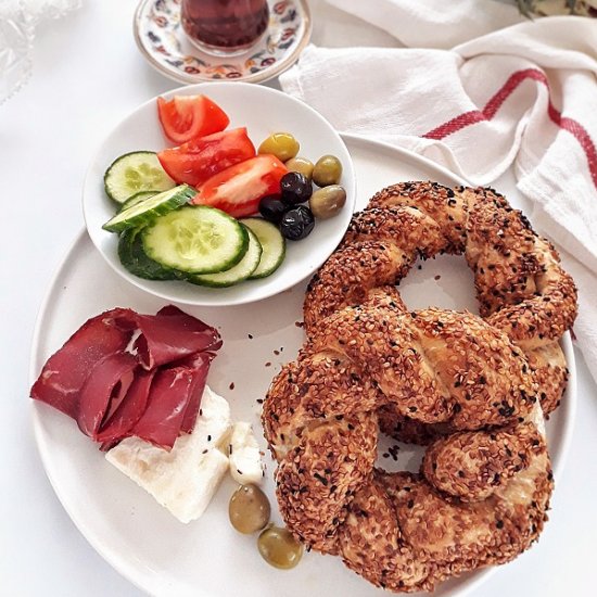 Simit. Turkish round bread