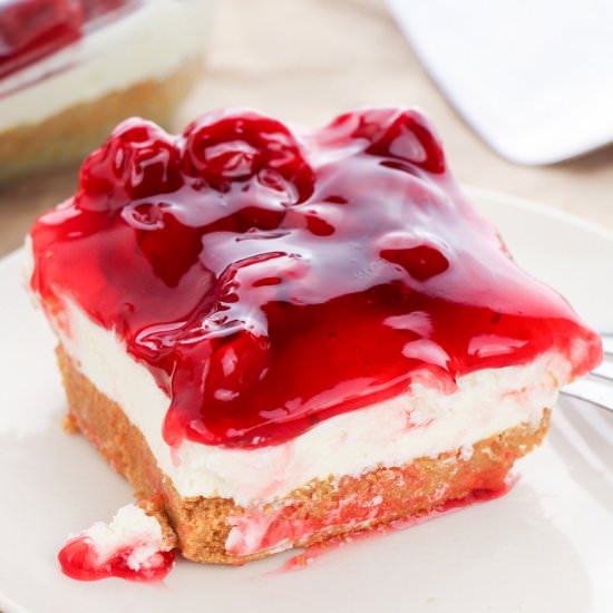 No Bake Cherry Cheesecake