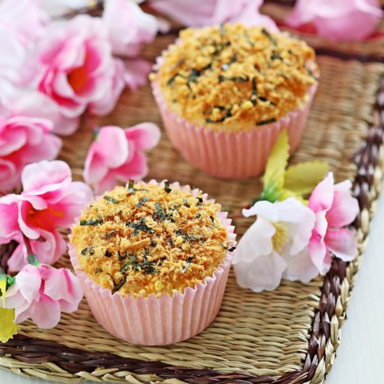 Meat Floss Cupcakes