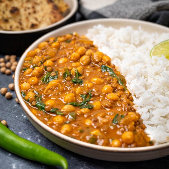 Vegan Chickpea and Lentil Curry