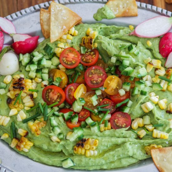 Roasted Garlic Guacamole Salad