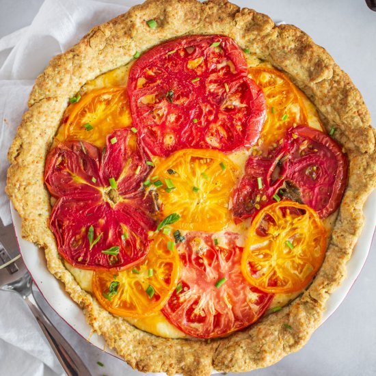 tomato pie with herb crust