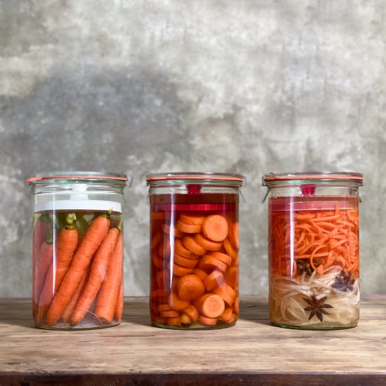 Fermented carrots – Three ways