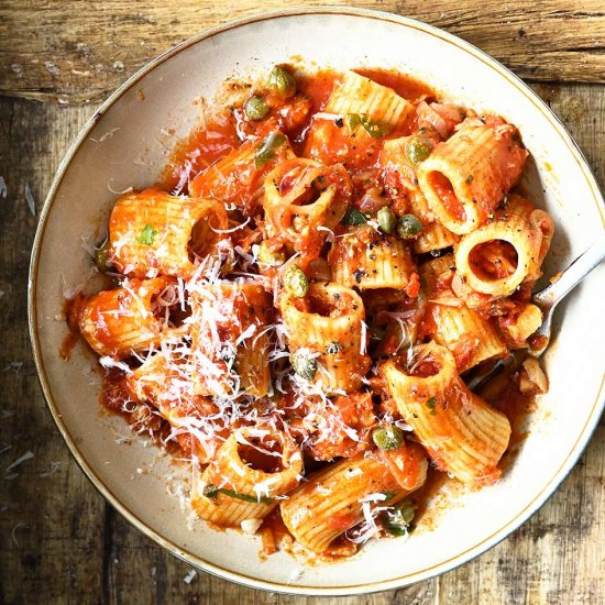 Tuna Tomato Rigatoni