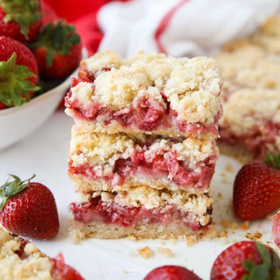 Strawberry Crumb Bars