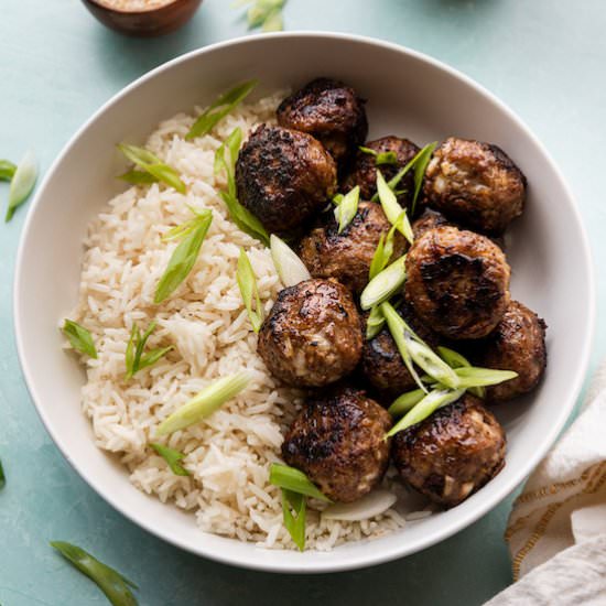 Meatballs and Rice