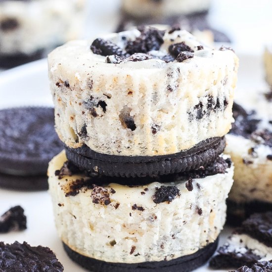 Mini Oreo Cheesecakes