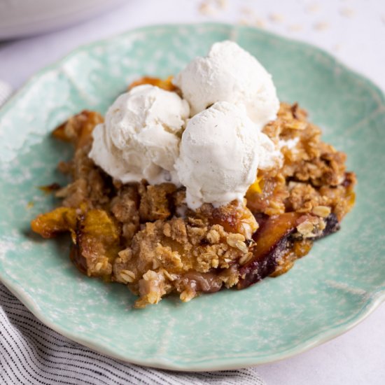 Nectarine Crumble