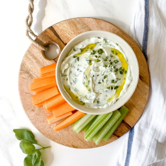 Whipped ricotta dip