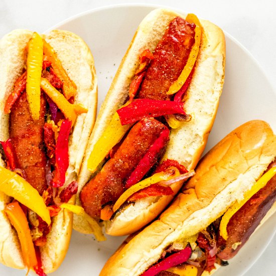 Sheet Pan Sausage And Peppers