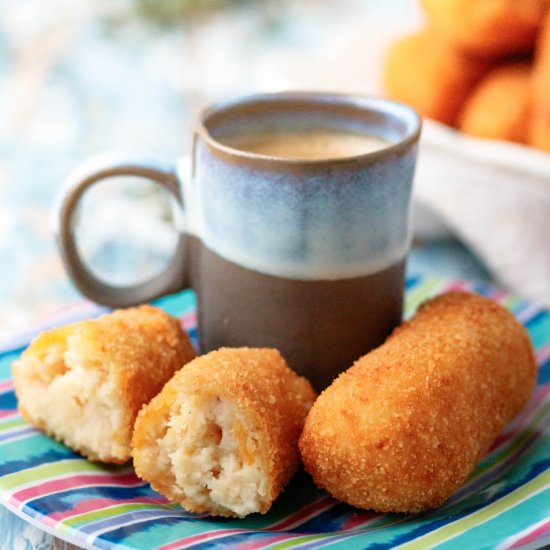 Cuban Style Chicken Croquetas