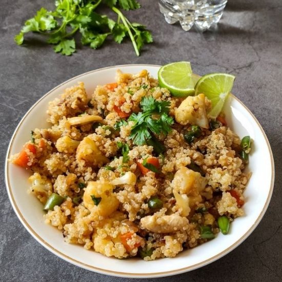 Vegetable quinoa pulao