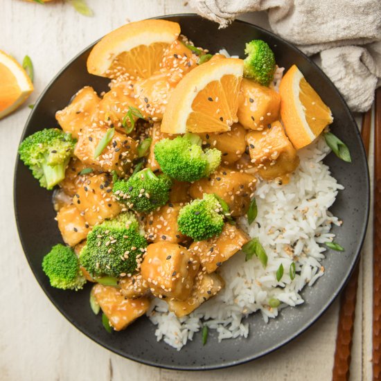 Crispy Orange Tofu