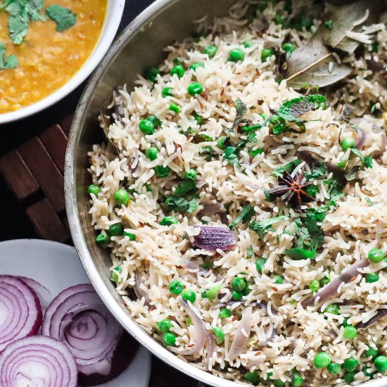 Green Peas Pulao