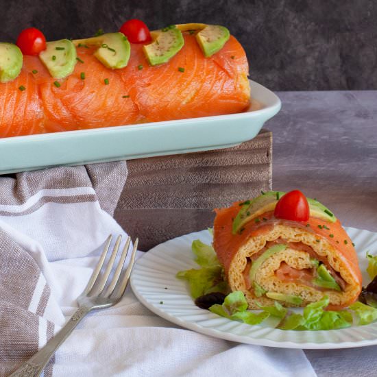 BRAZO DE SALMÓN Y AGUACATE