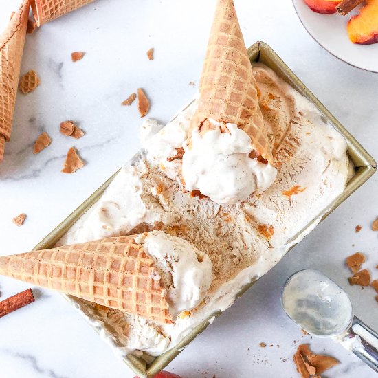 Peach Snickerdoodle Ice Cream