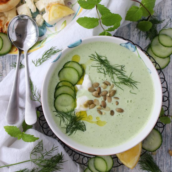 Yogurt Cucumber Cold Soup