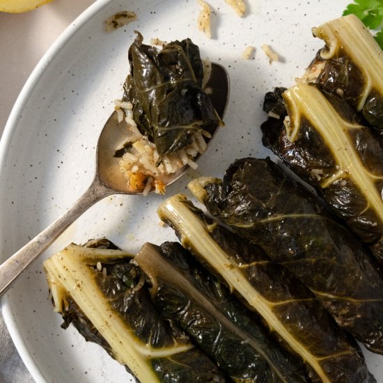 Stuffed Swiss Chard Leaves