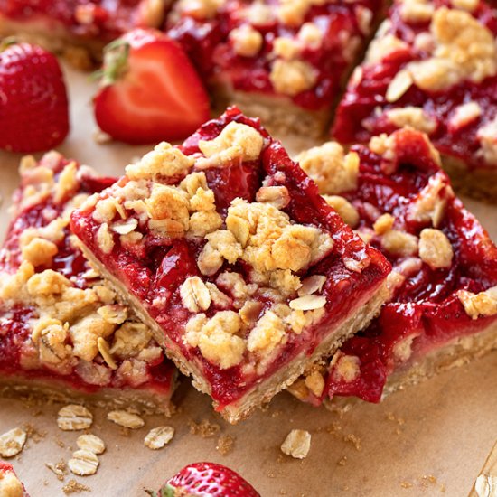 Strawberry Oatmeal Bars