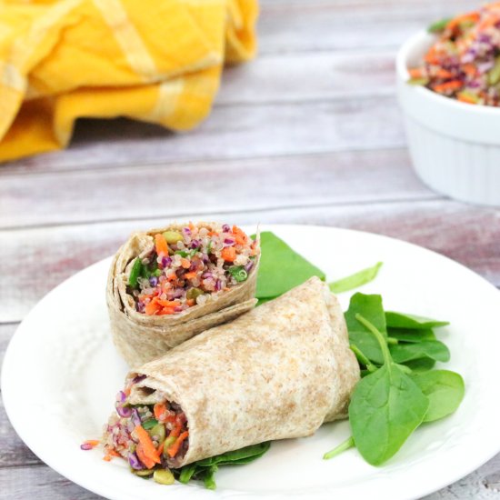 Veggie Loaded Quinoa Wrap