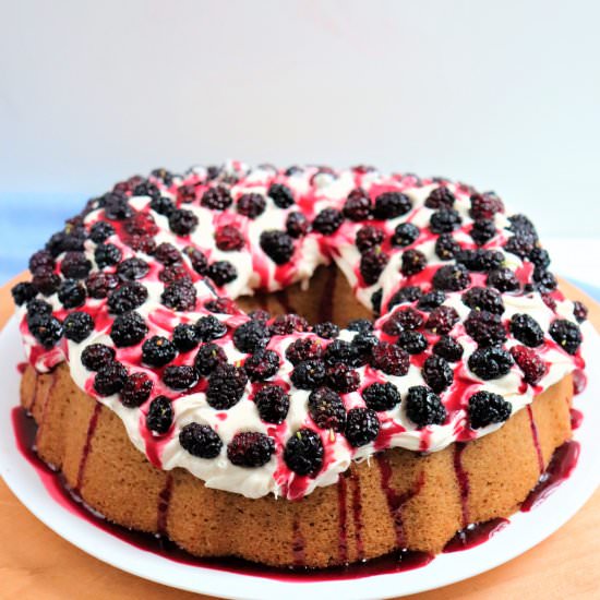 Mulberry Chai Bundt Cake