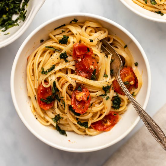 Roasted Cherry Tomato Pasta