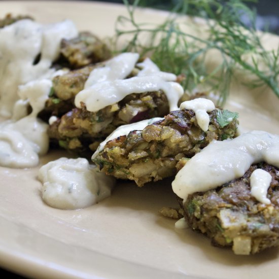 Green Lentil Fritters