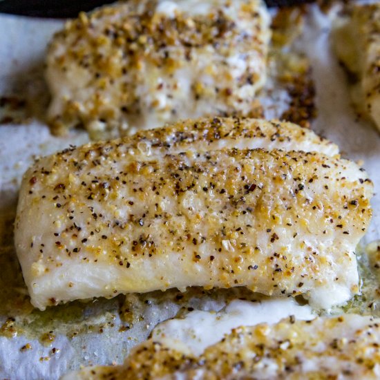 Grilled Lemon Pepper Lingcod