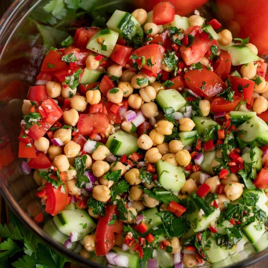 Chimichurri Chickpea Salad