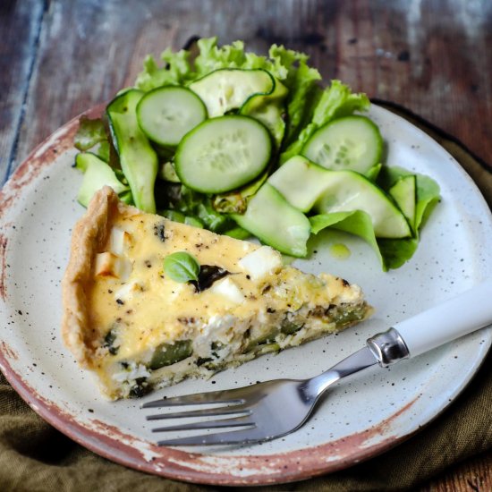 Zucchini (Courgette) & Feta Tart