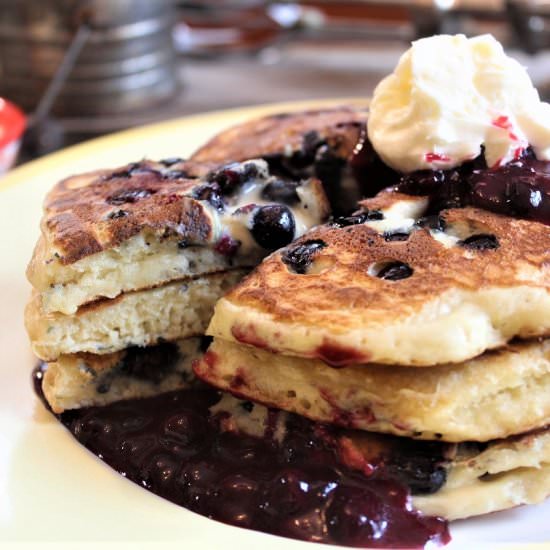 Wild Huckleberry Pancakes