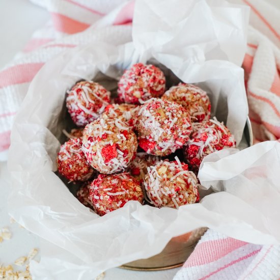 Strawberry Coconut Energy Bites