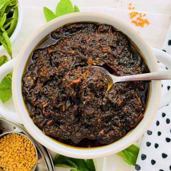 Gongura (Roselle) Pickle | Thokku