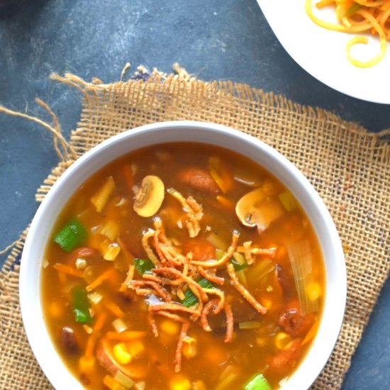 Vegan Corn and Mushroom Soup