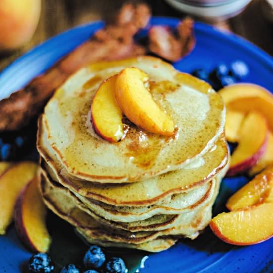 peach pancakes