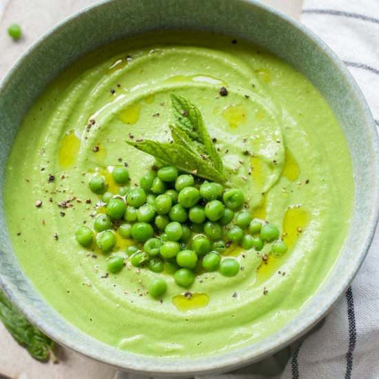 pea mint puree