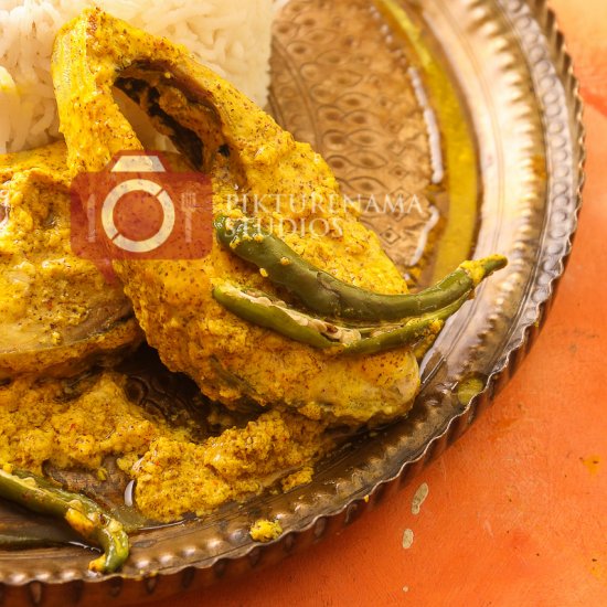 Bhapa Ilish or steamed Hilsa