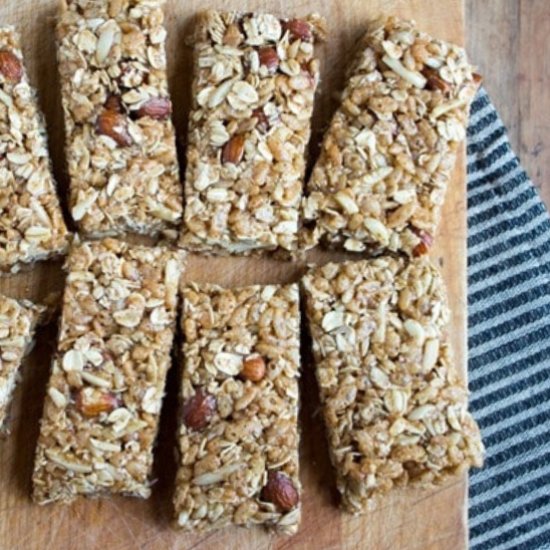 Savory Honey Mustard Granola Bars