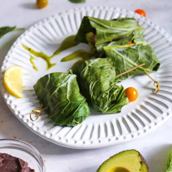 Healthy Collard Green Wraps