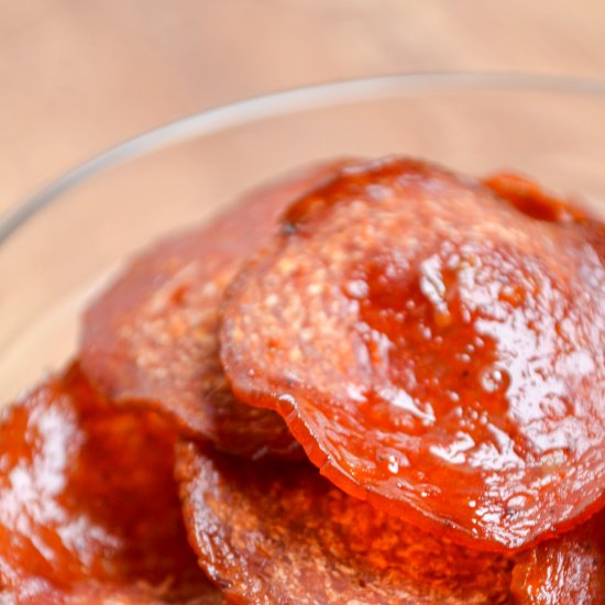 Air Fryer Pepperoni Chips