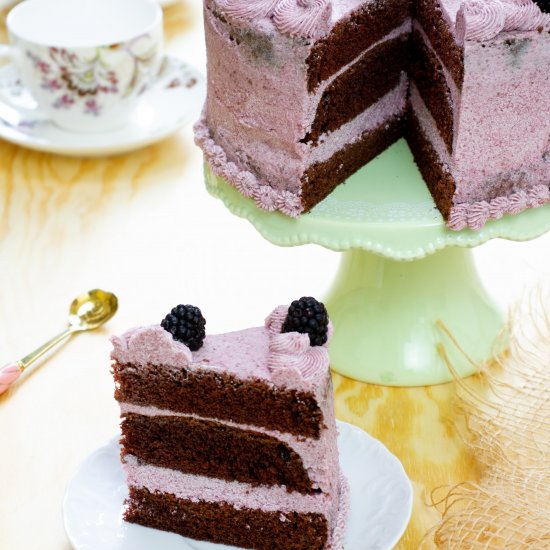 Blackberry cake