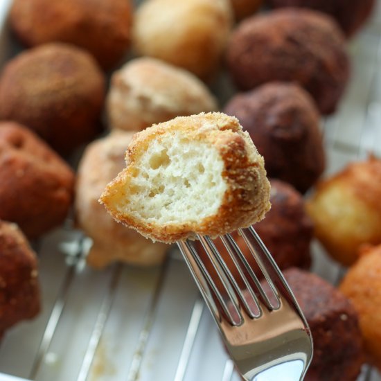 Tofu donut balls (vegan)