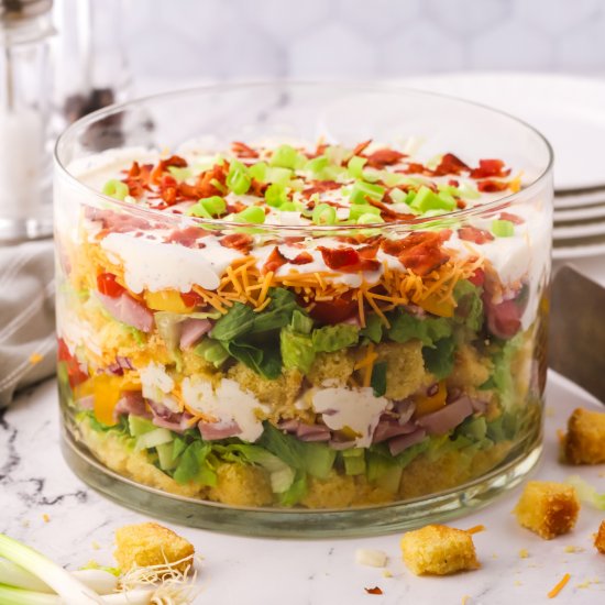 Ultimate Layered Cornbread Salad