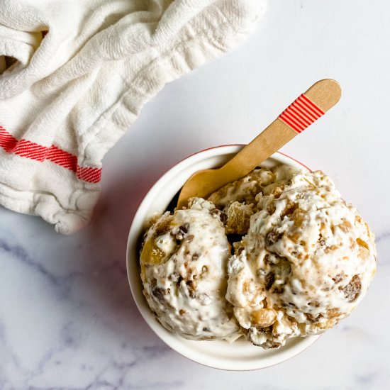 no churn cobbler ice cream