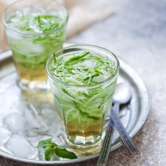 mint vinegar syrup cooler