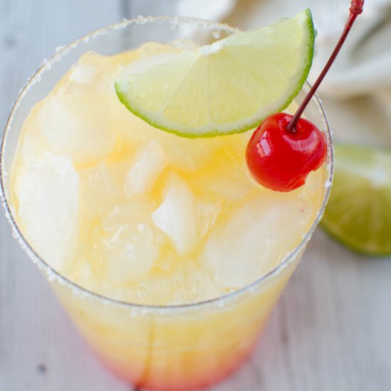 Skinny Tequila Sunrise Margaritas